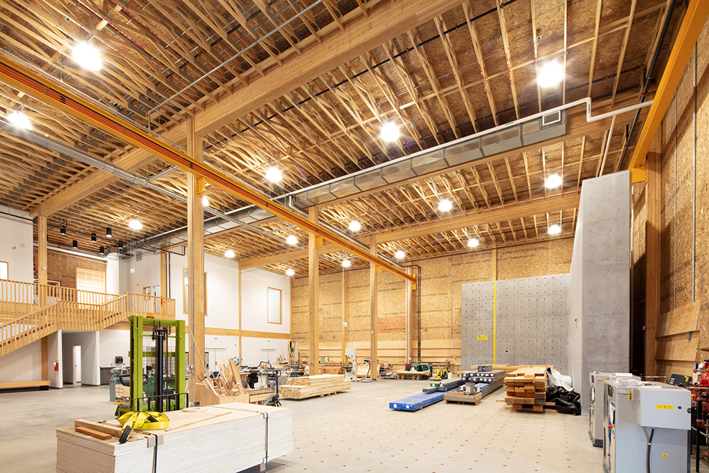 Wood Innovation Research Laboratory, University of Northern British Columbia. Photo courtesy of Stantec