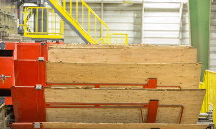 Freres Lumber installs first horizontal plywood press in the United States