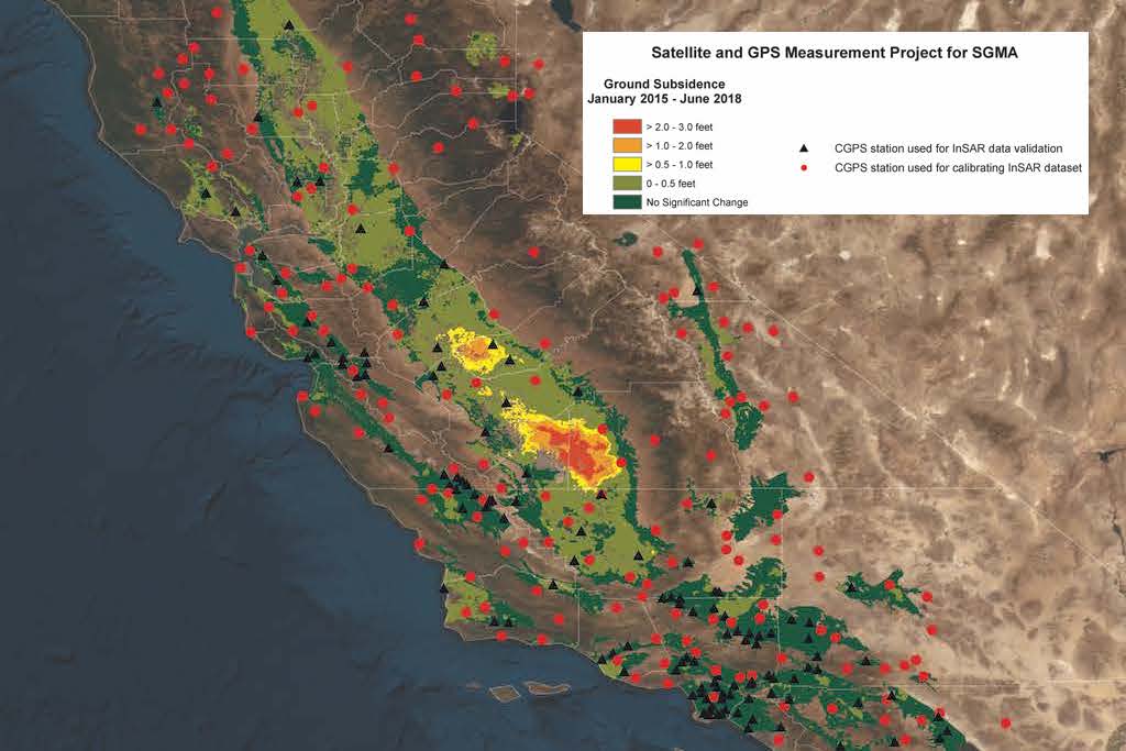 Satellite and GPS Measurement Project to Support California’s Sustainable Groundwater Management Act throughout California. Photo courtesy of ACEC California