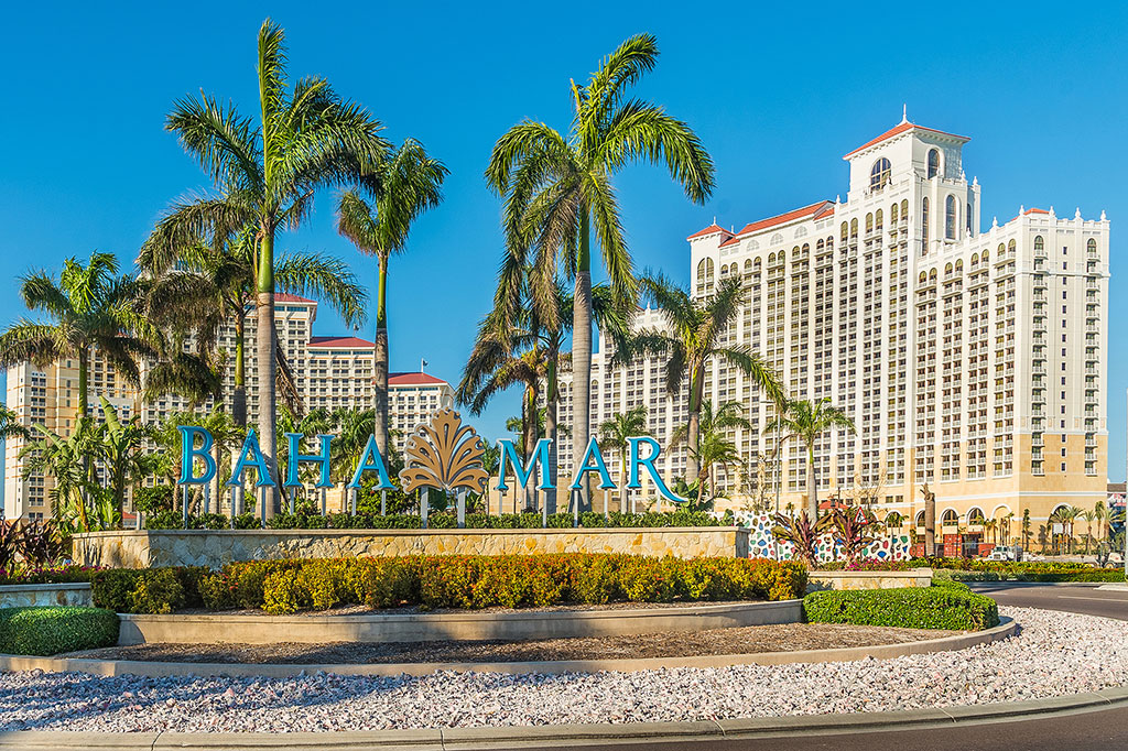 Entrance to the Baha Mar Resort & Casino on the island of New Providence in the Bahamas. Photo credit: Hyatt