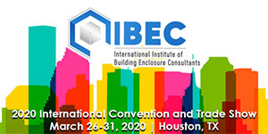 Building enclosure professionals from across North America will gather March 26-31, 2020, for the 2020 IIBEC International Convention and Trade Show, to be held this year at the Marriott Marquis Houston and the George R. Brown Convention Center in Houston, TX.