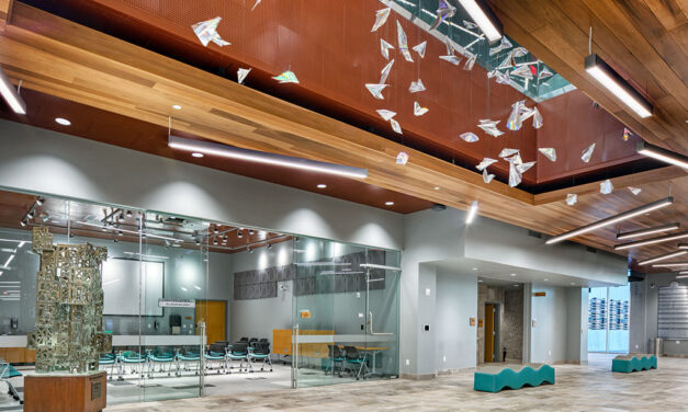 Rockfon metal ceilings create a collaborative learning environment for Wichita Public Library