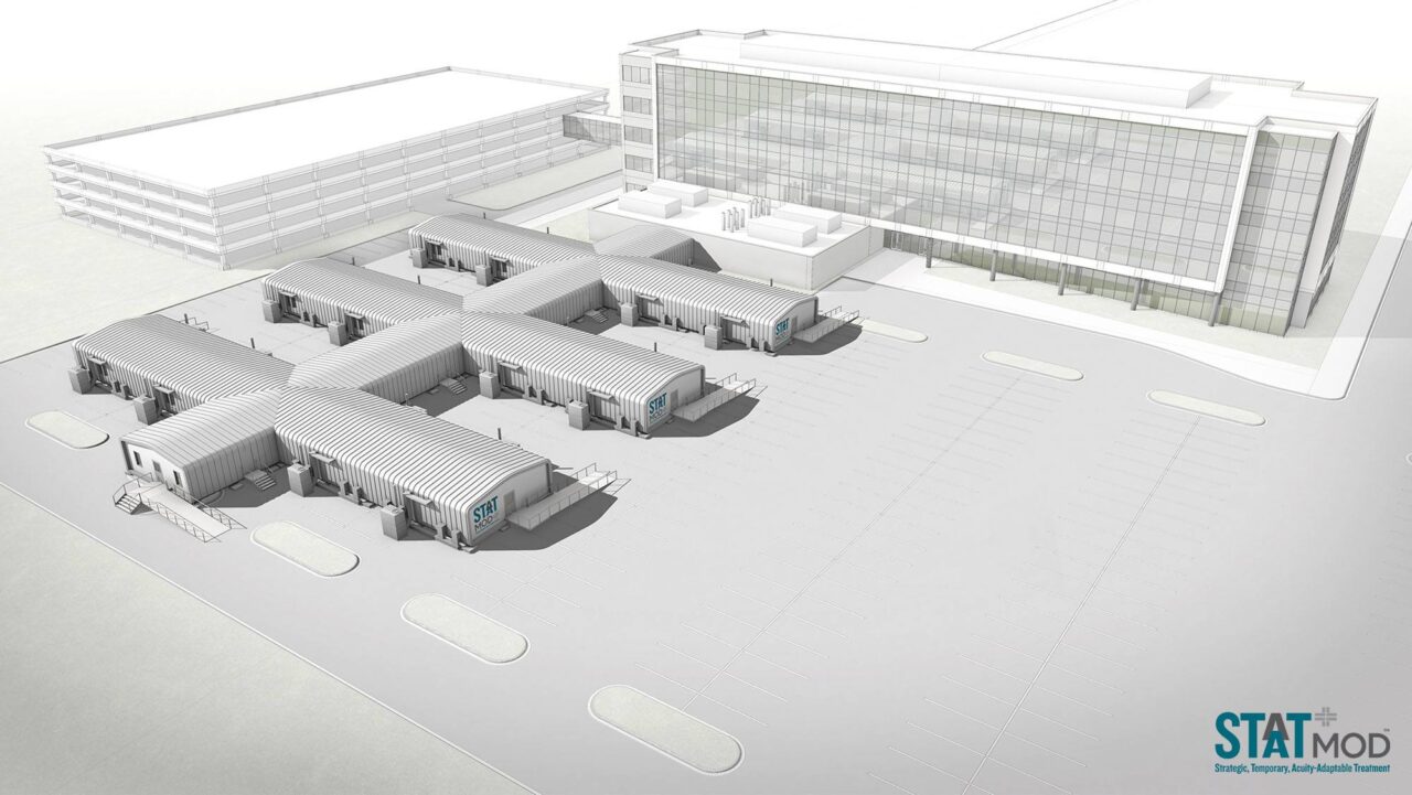 Connected to Existing Hospital Infrastructure. Image courtesy of HGA and The Boldt Company