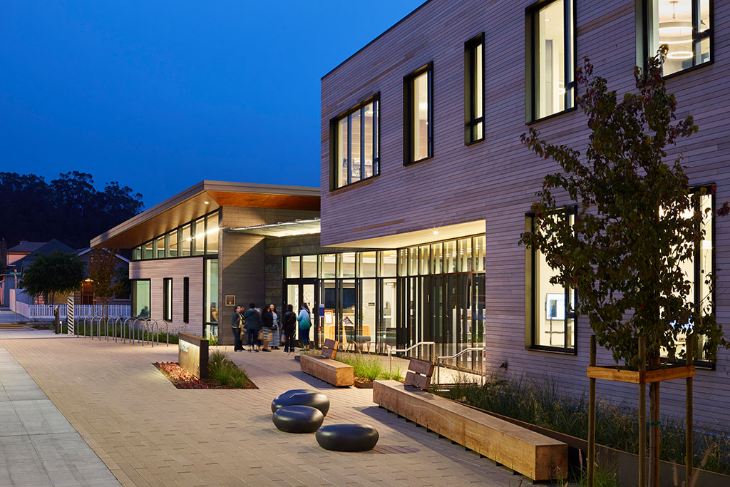 The award-winning Half Moon Bay Library in Calif., designed by Noll & Tam, is LEED Platinum certified and designed to achieve net-zero energy. Photo credit: Anthony Lindsey