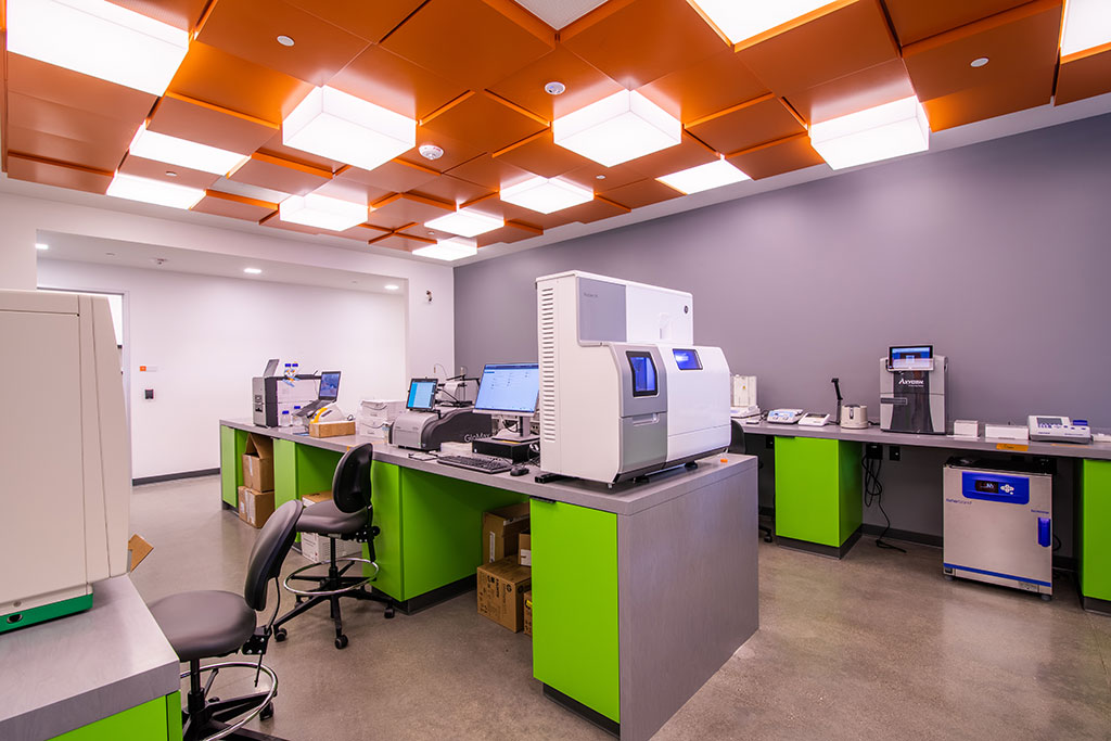 One of MBC BioLabs at 930 Brittan Avenue’s, research facilities housing state-of-the-art machinery and equipment to aid in research and development efforts. Photo courtesy of MBH Architects