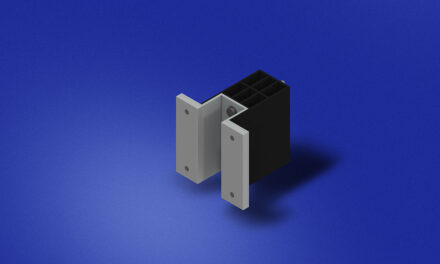 New Technoform thermal isolator clip provides an exterior wall cladding solution for buildings with continuous insulation