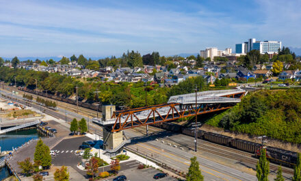LMN Architects announces completion of the Grand Avenue Park Bridge in Everett, Washington