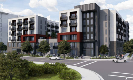 Affordable housing development is currently under construction in Santa Clara, California