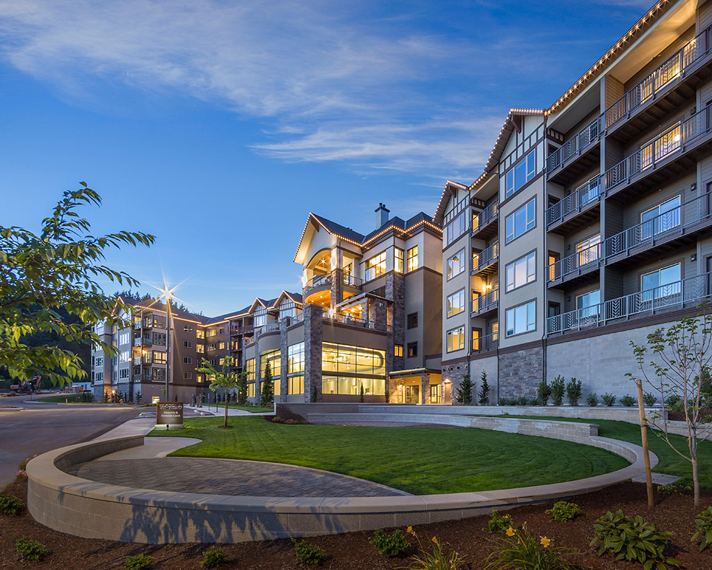 Touchmark in the West Hills senior living development in Portland, Oregon. Photo credit: Steve Wanke